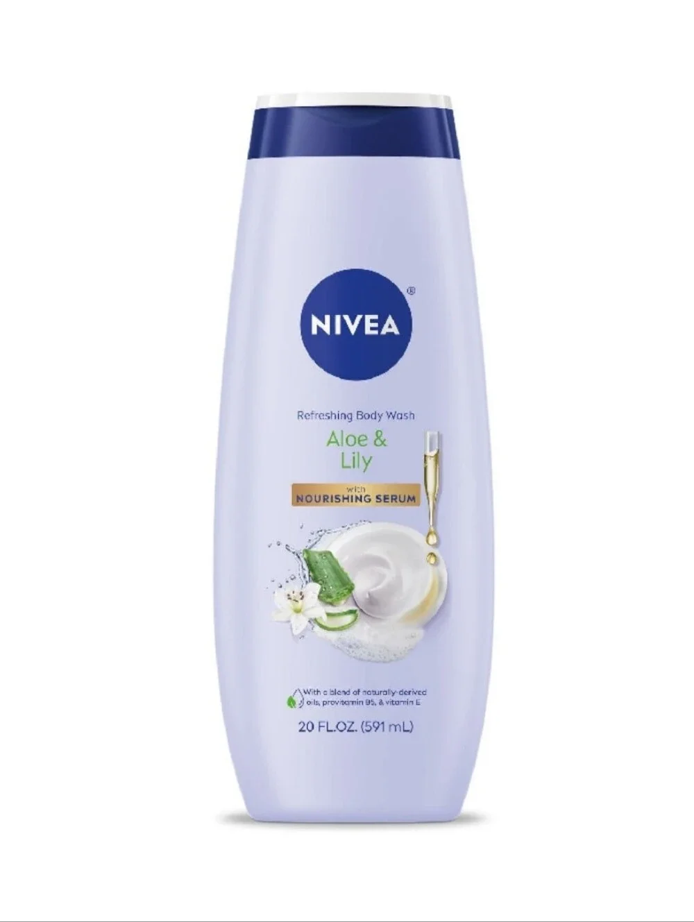 🔮3/$15 Nivea Refreshing Body Wash with Nourishing Serum Aloe & Lily